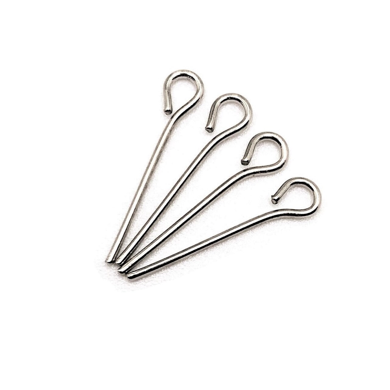 100 or 500 Pieces: 16 mm Antique Silver Eye pins, 21 gauge